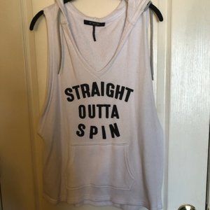 Energie Sleeveless Hooded Lightweight Sweatshirt